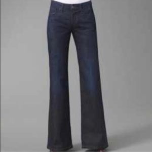 Size 32 linen wide leg dark wash Joe Jeans